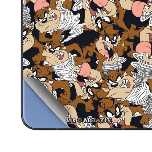 Looney Tunes Taz Super Sized Pattern Galaxy Z Fold5 5G Skin