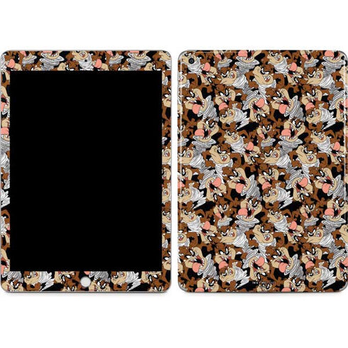Looney Tunes Taz Super Sized Pattern Apple iPad Skin