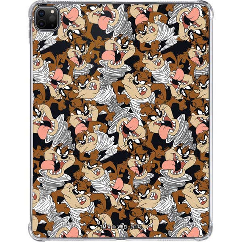 Looney Tunes Taz Super Sized Pattern iPad Pro 11in (2024) Clear Case