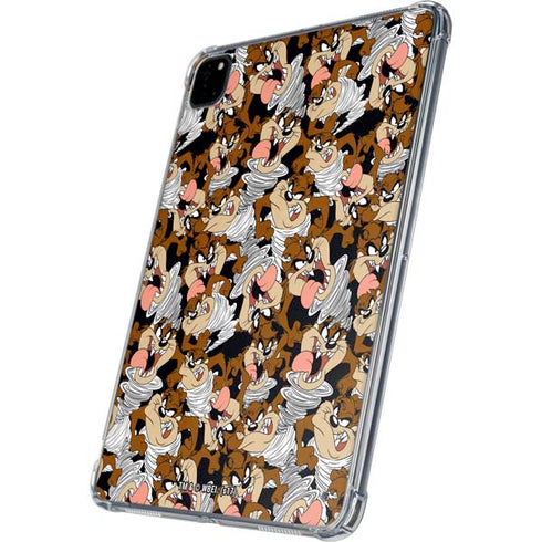 Looney Tunes Taz Super Sized Pattern iPad Pro 11in (2024) Clear Case