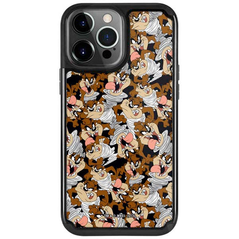 Looney Tunes Taz Super Sized Pattern iPhone Cases