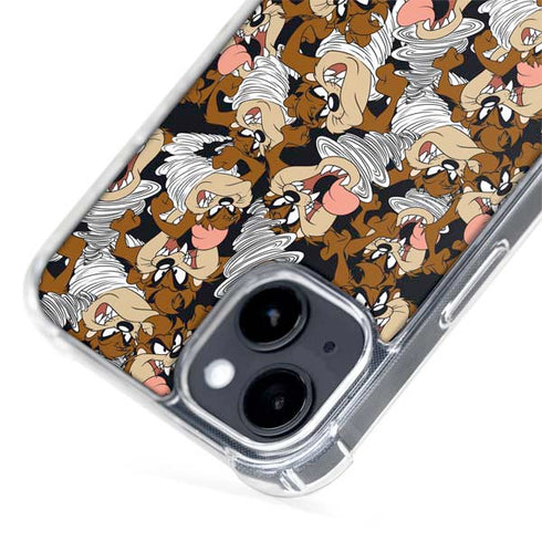 Looney Tunes Taz Super Sized Pattern iPhone 14 MagSafe Case