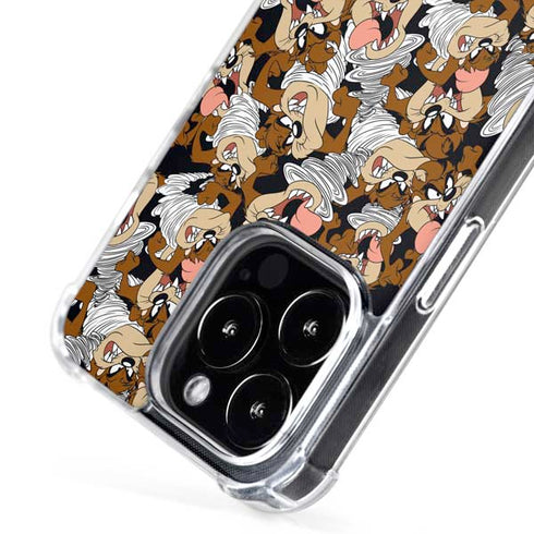 Looney Tunes Taz Super Sized Pattern iPhone 16 Pro Max MagSafe Case