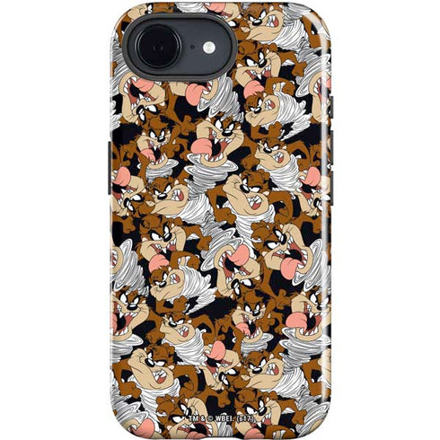 Looney Tunes Taz Super Sized Pattern iPhone 16e Impact Case