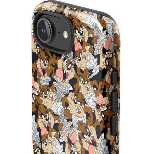 Looney Tunes Taz Super Sized Pattern iPhone 16e Impact Case