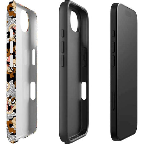 Looney Tunes Taz Super Sized Pattern iPhone 16e Impact Case