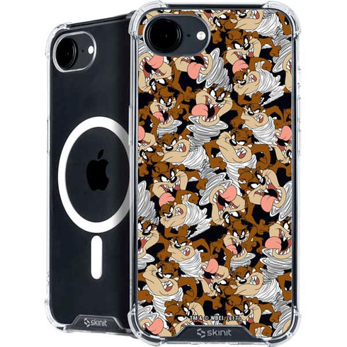 Looney Tunes Taz Super Sized Pattern iPhone 16e MagSafe Case