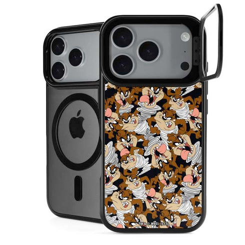 Looney Tunes Taz Super Sized Pattern iPhone 18 Pro Kickstand Case