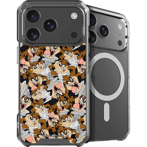 Looney Tunes Taz Super Sized Pattern iPhone 18 Pro Max MagSafe Case
