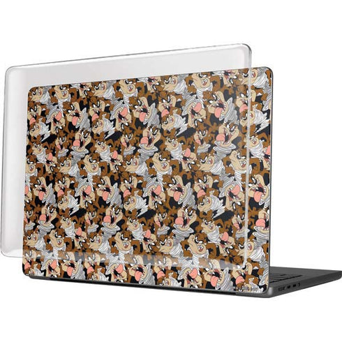Looney Tunes Taz Super Sized Pattern MacBook Pro 14in (2021-24) Case plus Skin