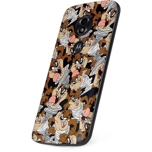Looney Tunes Taz Super Sized Pattern Moto E5 Play Skin