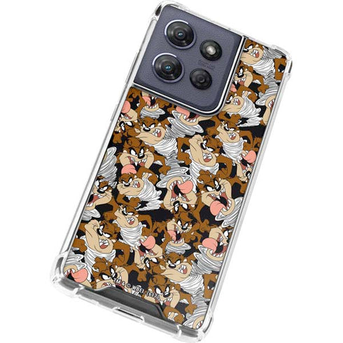 Looney Tunes Taz Super Sized Pattern Moto G Power 5G (2025) Clear Case