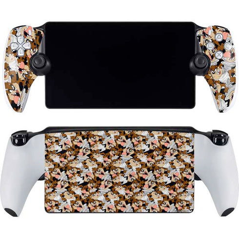 Looney Tunes Taz Super Sized Pattern PlayStation Portal Remote Player Skin