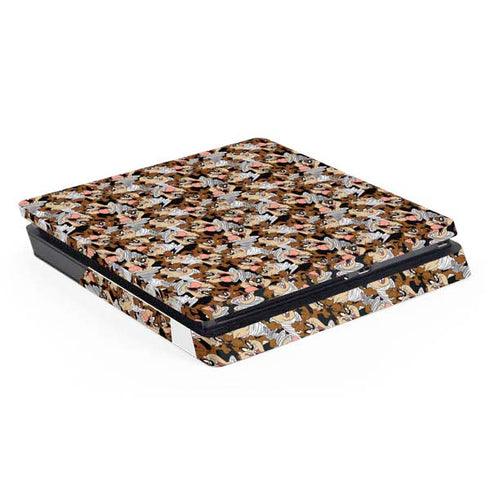 Looney Tunes Taz Super Sized Pattern PlayStation PS4 Skins