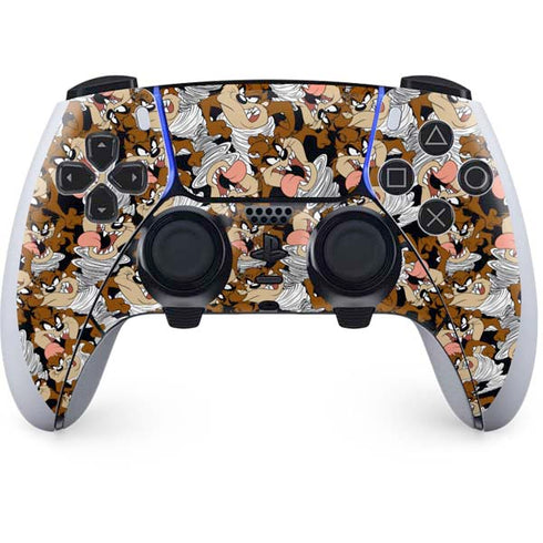 Looney Tunes Taz Super Sized Pattern PS5 DualSense Edge Pro Controller Skin