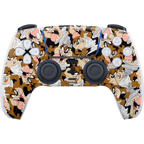 Looney Tunes Taz Super Sized Pattern PlayStation PS5 Skins