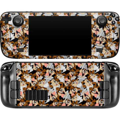 Looney Tunes Taz Super Sized Pattern Steam Deck Handheld Gaming Computer OLED Skin