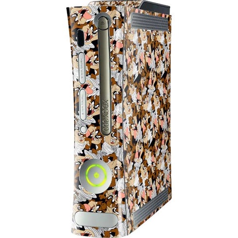 Looney Tunes Taz Super Sized Pattern Xbox 360 (Includes HDD) Skin