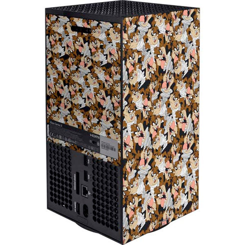 Looney Tunes Taz Super Sized Pattern Xbox Series X Bundle Skin