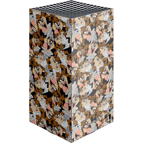 Looney Tunes Taz Super Sized Pattern XBox Series X Digital Edition Console Skin
