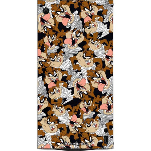 Looney Tunes Taz Super Sized Pattern XBox Series X Digital Edition Console Skin