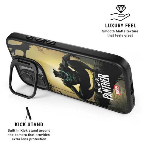 Marvel Black Panther TChalla King of Wakanda iPhone 17 Kickstand Case
