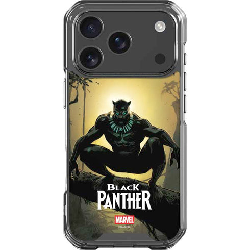 Marvel Black Panther TChalla King of Wakanda iPhone 17 Pro Clear Case