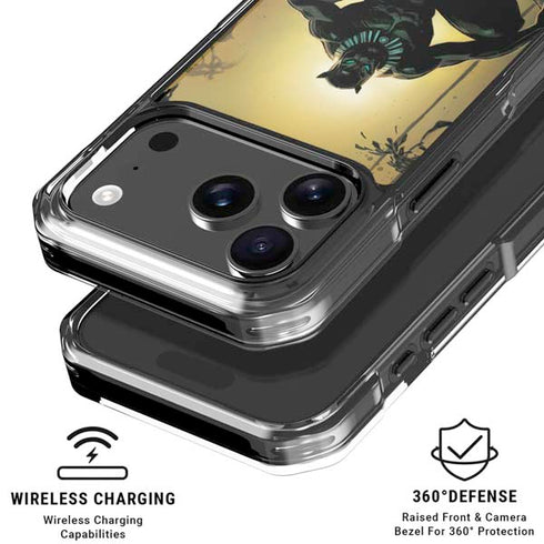 Marvel Black Panther TChalla King of Wakanda iPhone 17 Pro Clear Case