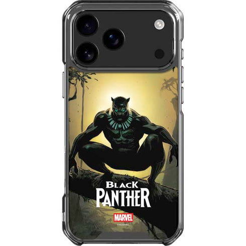 Marvel Black Panther TChalla King of Wakanda iPhone 17 Pro Max Clear Case