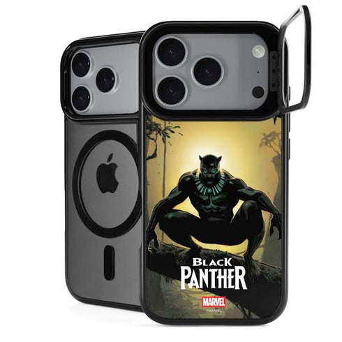 Marvel Black Panther TChalla King of Wakanda iPhone 17 Pro Max Kickstand Case