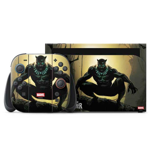 Marvel Black Panther TChalla King of Wakanda Nintendo Switch 2 (2025) with Joy-Con Skin