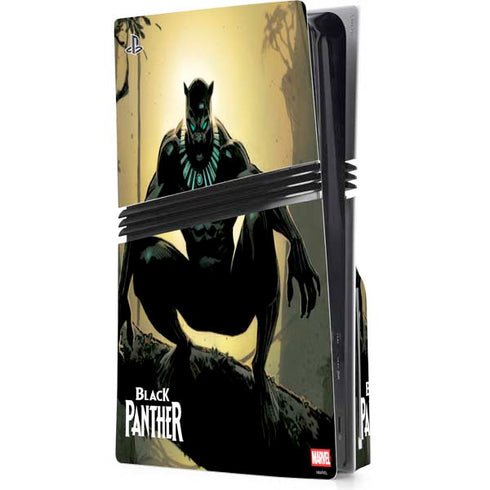 Marvel Black Panther TChalla King of Wakanda PS5 Pro Disk Console Skin