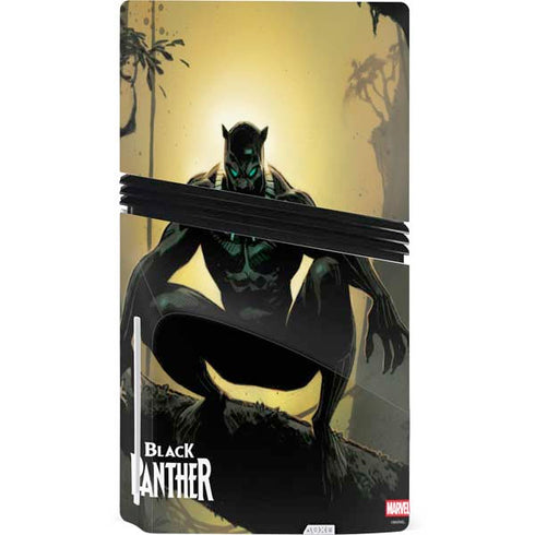 Marvel Black Panther TChalla King of Wakanda PS5 Pro Disk Console Skin