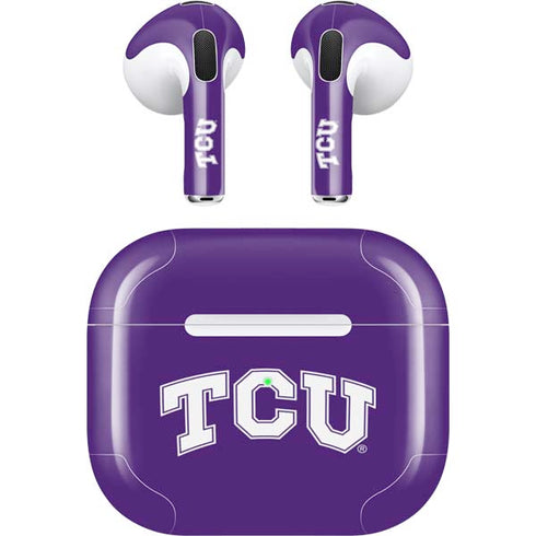Texas Christian University TCU Horned Frogs Apple AirPods (3rd Gen 2021) Skin