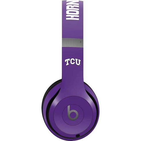 Texas Christian University TCU Horned Frogs Beats Solo 4 Wireless Headphones Skin