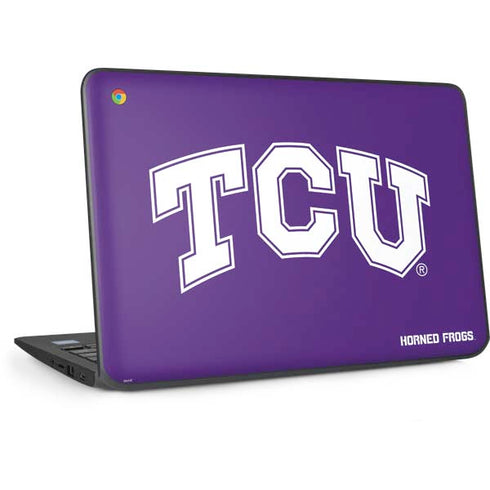 Texas Christian University TCU Horned Frogs HP Chromebook Skin