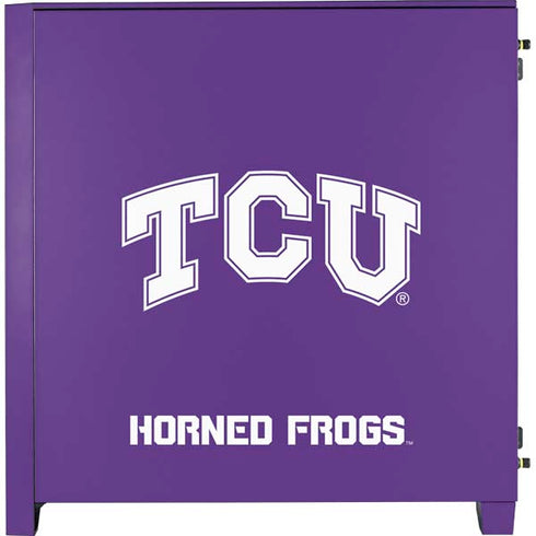 Texas Christian University TCU Horned Frogs Corsair 4000D Tempered Glass Mid-Tower ATX Case Skin