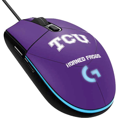 Texas Christian University TCU Horned Frogs G203 Prodigy RGB Wired Gaming Mouse Skin