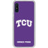 Texas Christian University TCU Horned Frogs Galaxy A10e Clear Case