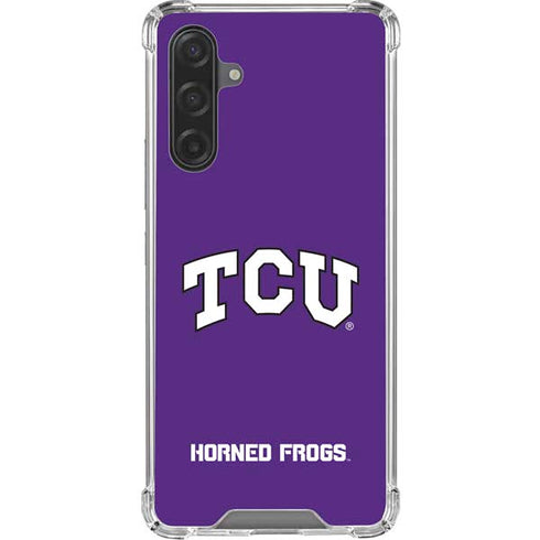 Texas Christian University TCU Horned Frogs Galaxy A17 Clear Case