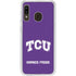 Texas Christian University TCU Horned Frogs Galaxy A20 Clear Case