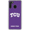 Texas Christian University TCU Horned Frogs Galaxy A21 Clear Case