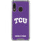 Texas Christian University TCU Horned Frogs Galaxy A30 Clear Case