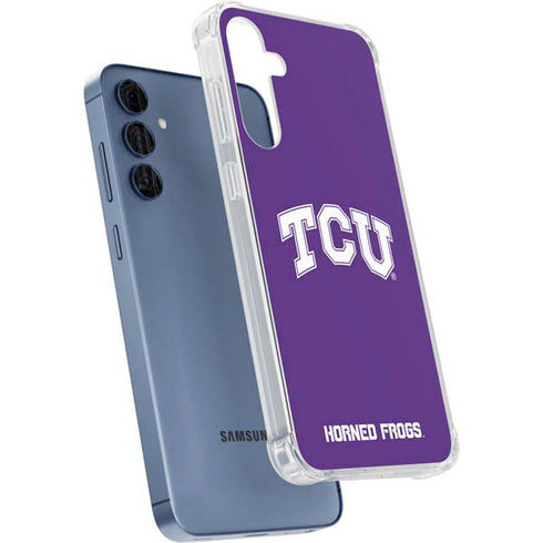 Texas Christian University TCU Horned Frogs Galaxy A35 5G Clear Case