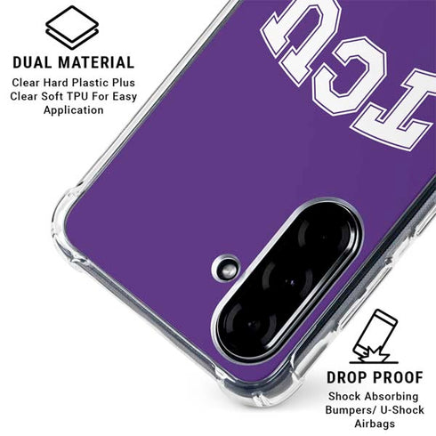 Texas Christian University TCU Horned Frogs Galaxy A36 5G Clear Case