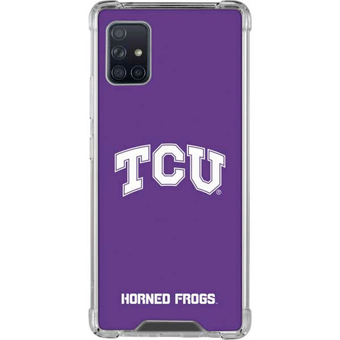 Texas Christian University TCU Horned Frogs Galaxy A51 5G Clear Case