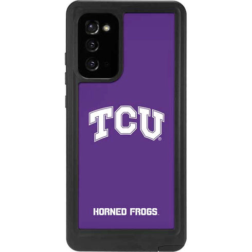Texas Christian University TCU Horned Frogs Galaxy Note20 5G Waterproof Case