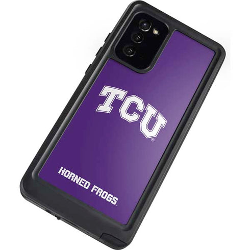 Texas Christian University TCU Horned Frogs Galaxy Note20 5G Waterproof Case