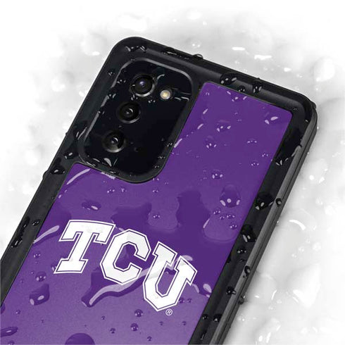 Texas Christian University TCU Horned Frogs Galaxy Note20 5G Waterproof Case