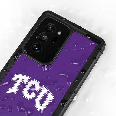 Texas Christian University TCU Horned Frogs Galaxy Note20 Ultra 5G Waterproof Case
